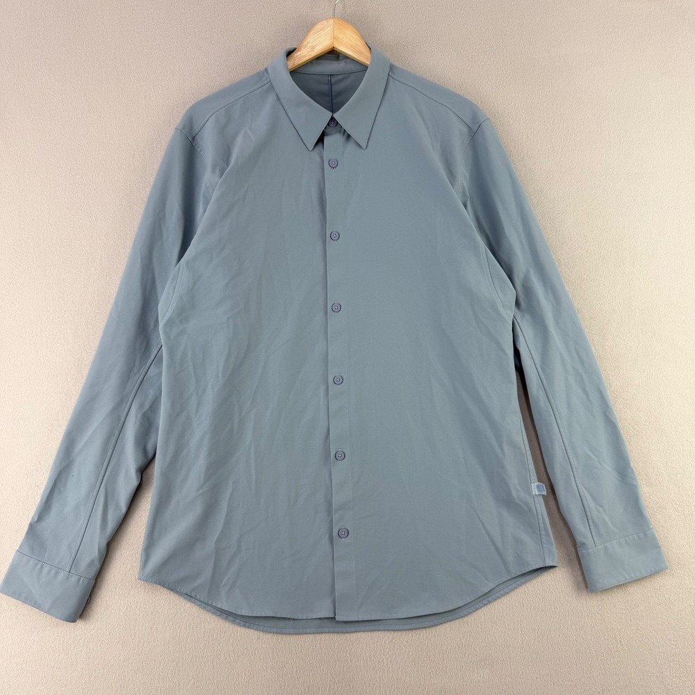 Lululemon Commission Long Sleeve Shirt Mens Large Comfort Performance Stretch